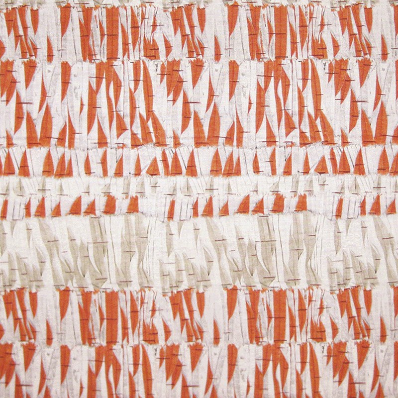 Kit Kemp Willow Linen Fabric in Orange